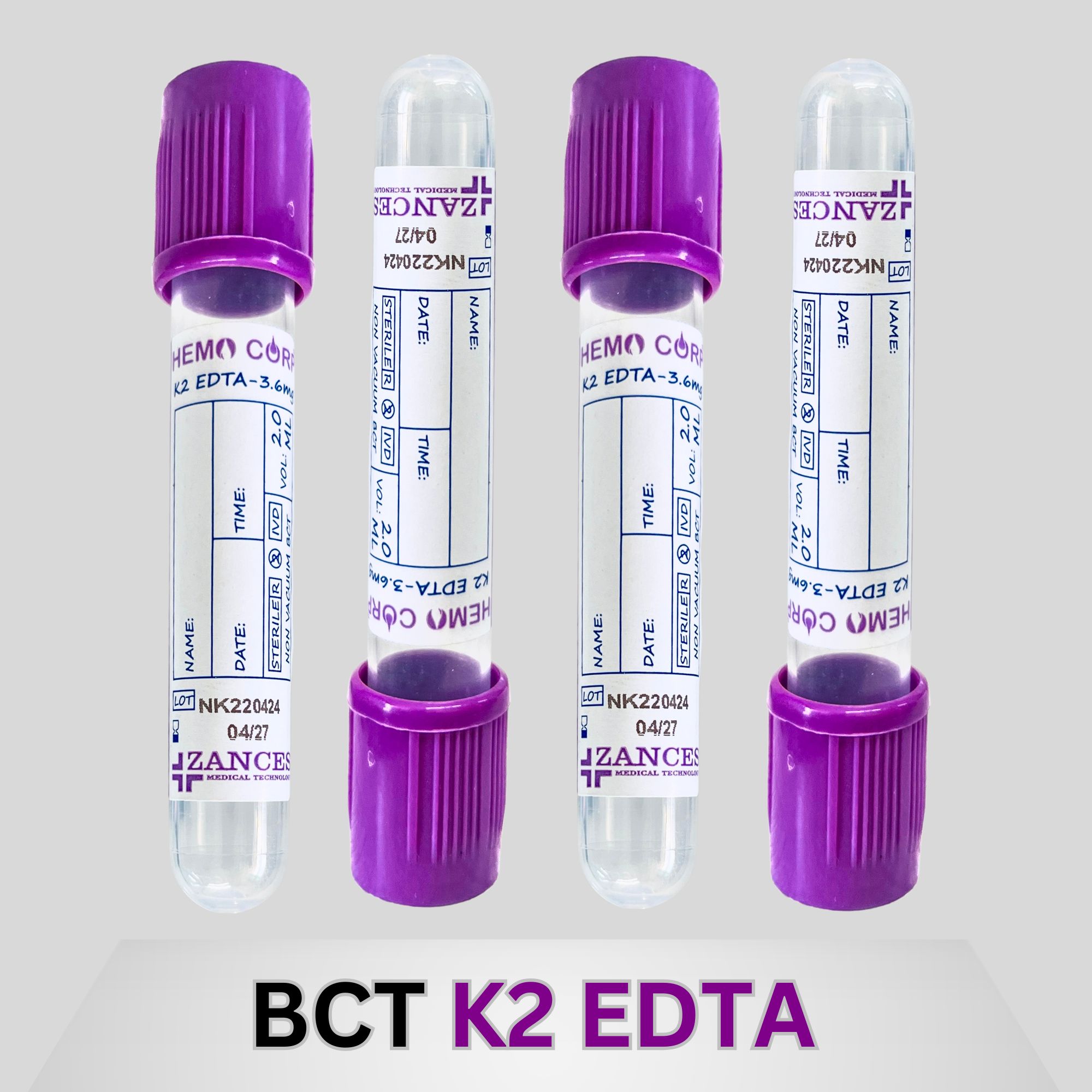 K2-EDTA Blood Collection Tube Manufacturers in Silvassa